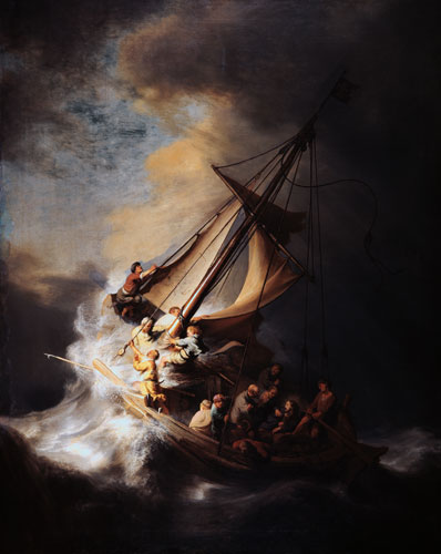 Glo interactive Bible: Storm on the Sea of Galilee by Rembrandt van Rijn