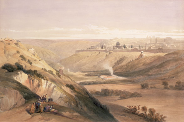 Glo interactive Bible: Jerusalem From The Mount of Olives, 1859