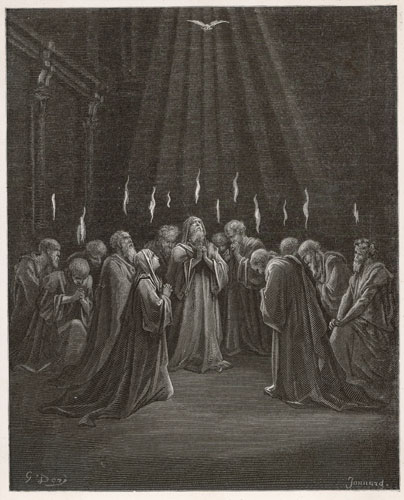 Glo interactive Bible: Pentecost by Gustav Dore