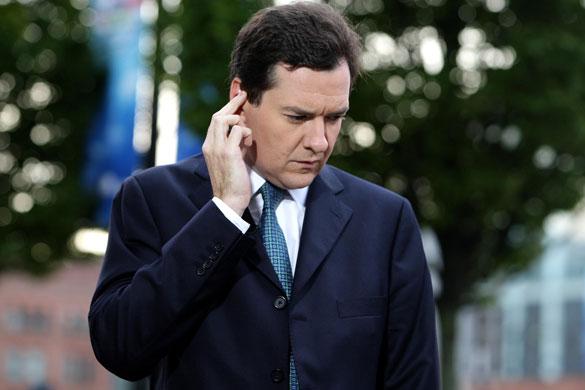 Week in business: Shadow Chancellor George Osborne takes part in a live television interview 