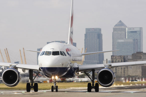 Week in business: A British Airways Airbus A318 taxis down the runway at London City Airport