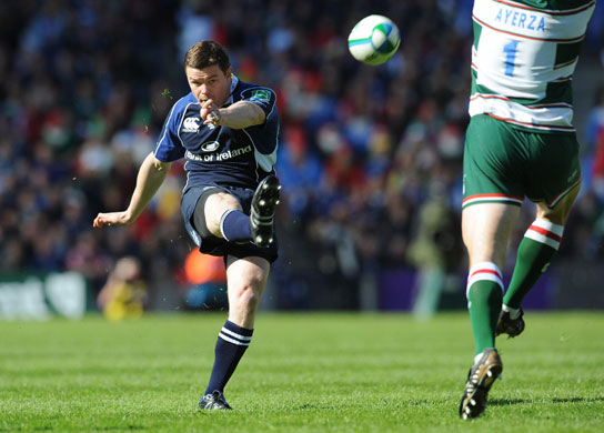 Heineken Cup 2009 Preview: Leinster's Brian O'Driscoll scores a drop goal
