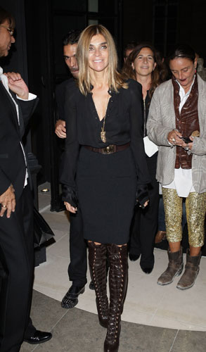 Stylish editors: Carine Roitfeld at Paris fashion week