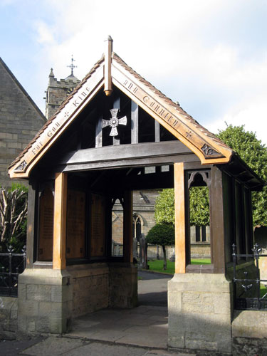 War memorials: St Cuthbert's Lychgate, Allendale, Northumberland