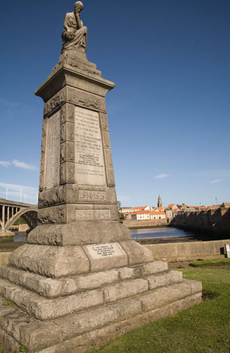 War memorials: The war memorial in Tweedmouth, Northumberland