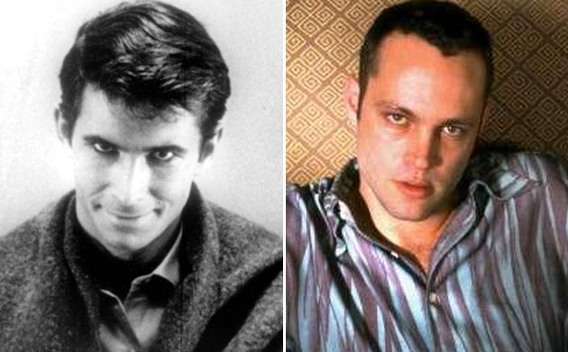 Horror film remakes: Vince Vaughn/Anthony Perkins in Psycho