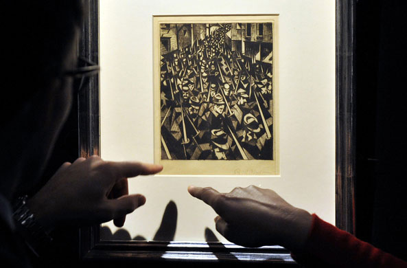 Lord Attenborough auction: People discuss CRW Nevinson's A Dawn 1914