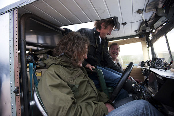 Top Gear: presenters sharing a joke