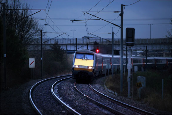 Week in Business: A National Express train on the East Coast Mainline 