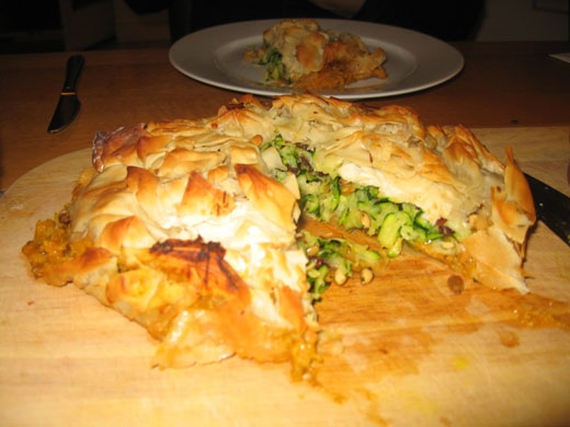 WoM filo pie kitchen clickalong