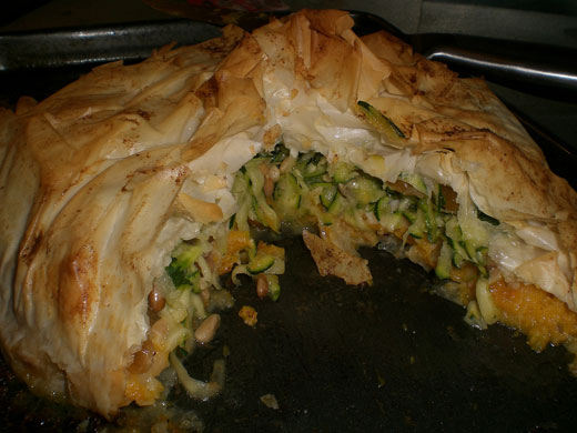 WoM filo pie kitchen clickalong