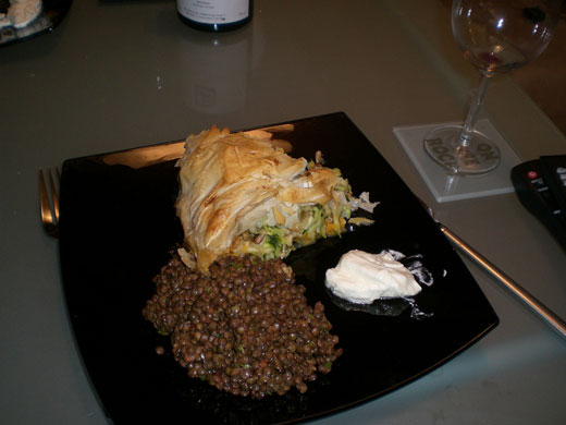 WoM filo pie kitchen clickalong