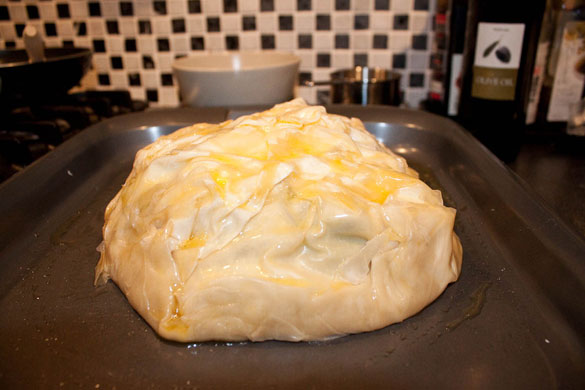 WoM filo pie kitchen clickalong