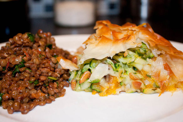 WoM filo pie kitchen clickalong