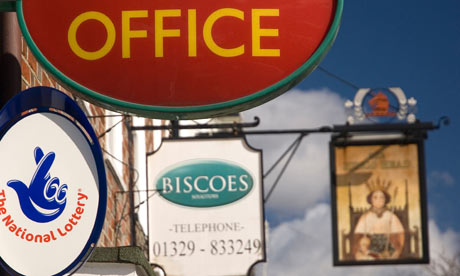 Post Office and pub signs