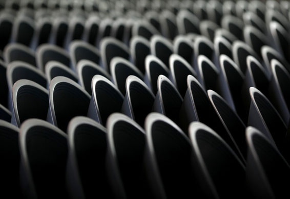 24 hours in pictures: Empty chairs at a job fair for new graduates in Indonesia