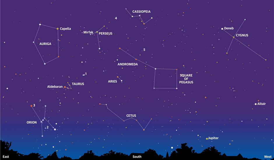 nightime skychart for my location