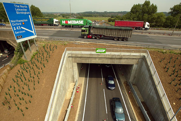 M1 motorway: 2003: Junction 15a of the M1 motorway nominated for an architectural awar