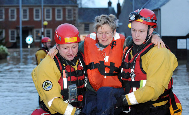 more wet weather: Flooding in Cockermouth, Cumbria: