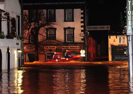 more wet weather: Flooding in Cockermouth, Cumbria 