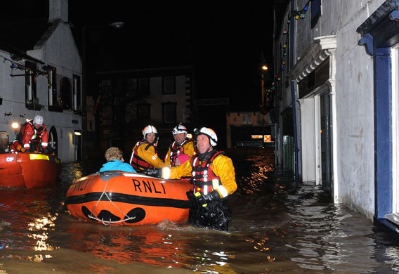 more wet weather: Flooding in Cockermouth, Cumbria 