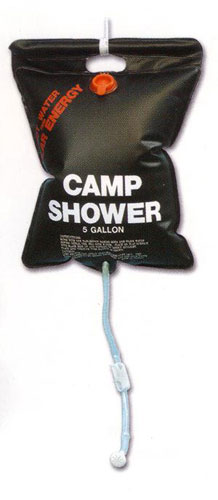 For men: solar shower