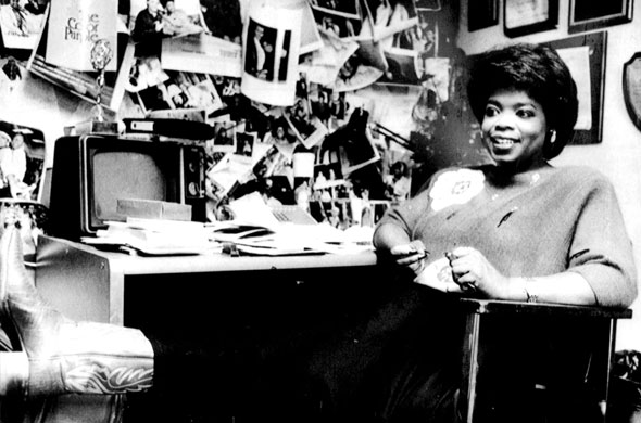 Oprah Gallery: Oprah Winfrey in her studio office in Chicago, America