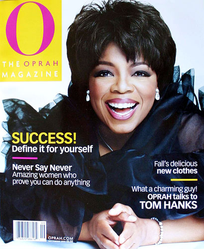 Oprah Gallery: Oprah Winfrey on the cover of September 2001 issue of O, The Oprah Magazine