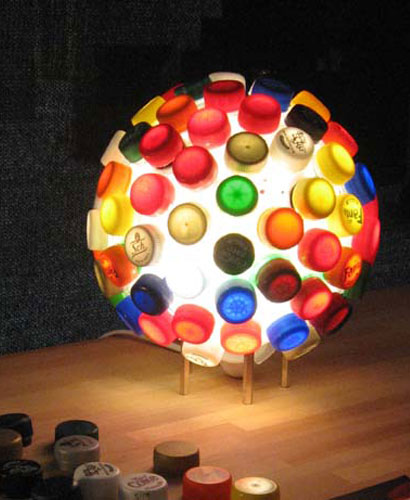 Geffrye Museum: Eco Home exhibition CAPtivate light by Lulu Dot, 2008