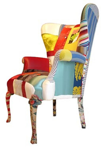 Geffrye Museum: Eco Home exhibition Armchair designed and made by Squint Ltd., 2009
