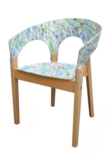 Geffrye Museum: Eco Home exhibition : Re-form chair  by Aaron Moore at Re-form furniture