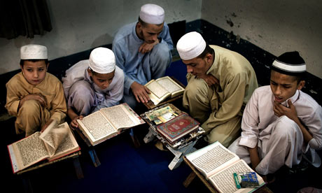 Children study the Koran