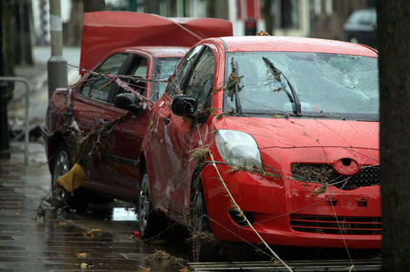 Cockermouth floods: Damage to parked cars is revealed as flood water recedes