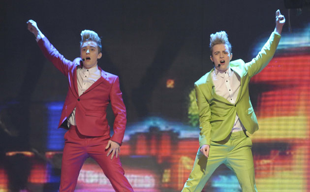 Jedward: John and Edward during Big Band week