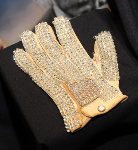 Michael Jackson auction: The rhinestone-encrusted glove worn by pop icon Michael Jackson