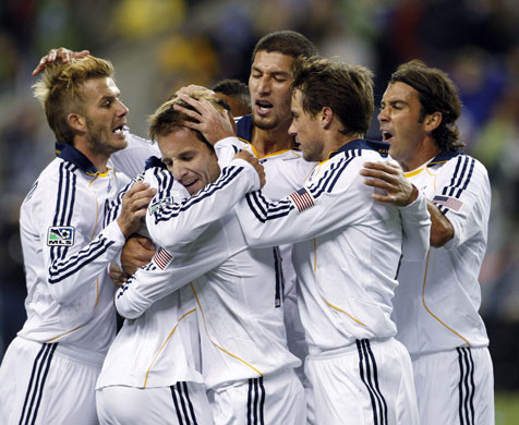 MLS Cup Final: David Beckham, Mike Magee