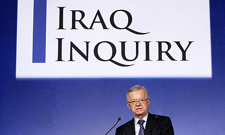 John Chilcot, the chairman of the Iraq war inquiry, at the Queen Elizabeth II conference centre