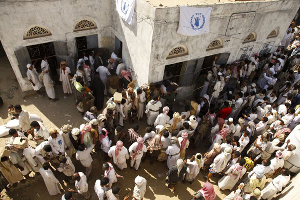 Mazrak camp in Yemen : The UN-administered camp at Mazrak, north-west Yemen