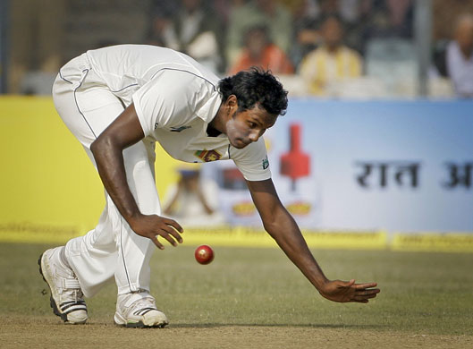 24 hours in sport: Sri Lankan bowler Angelo Mathews fails to stop a shot 