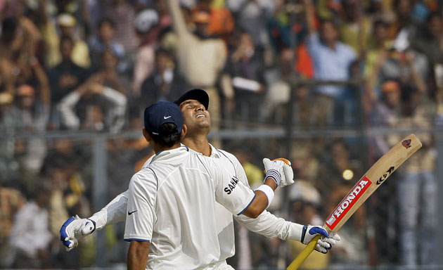 24 hours in sport: Indian batsman Virender Sehwag is congratulated by teammate Gautam Gambhir