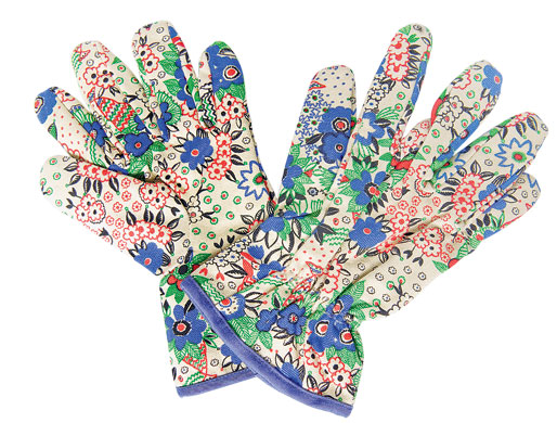 Garden goodies: Celia Birtwell print gardening gloves