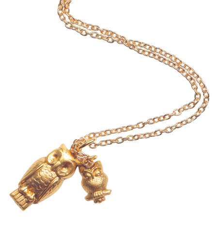 Necklaces: Daniela Sigurd owl necklace