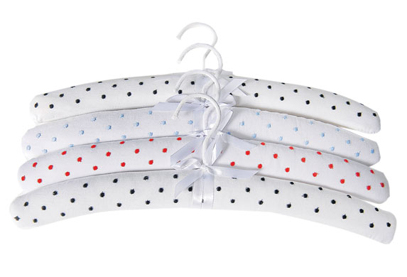 Homeware for under £30: Padded coathangers from Antique Designs