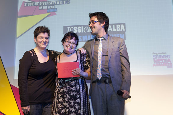 Student Media Awards: Student diversity writer of the year winner Jessica Tabalba