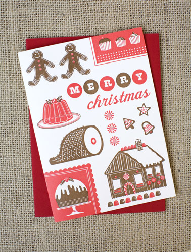 Christmas cards: Christmas gift guides cards: Hello Lucky card