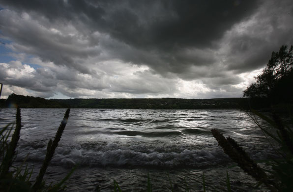 Week in business: Rain clouds gather over Blagdon Reservoir near Bristol