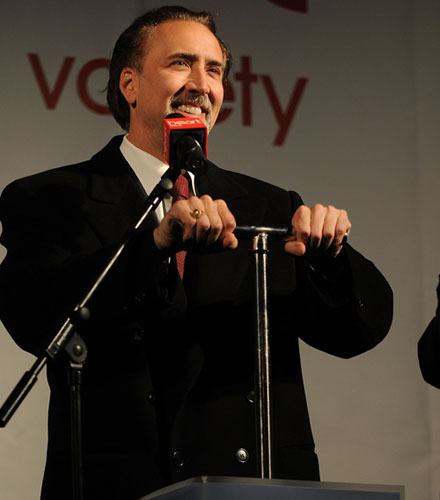 Nicolas Cage in Bath: Nicolas Cage Switches On The Bath Christmas Lights