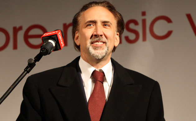 Nicolas Cage in Bath: Nicolas Cage Switches On Bath Christmas Lights