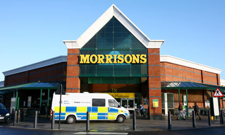 The Morrisons supermarket in Canterbury where police officers shot an armed man