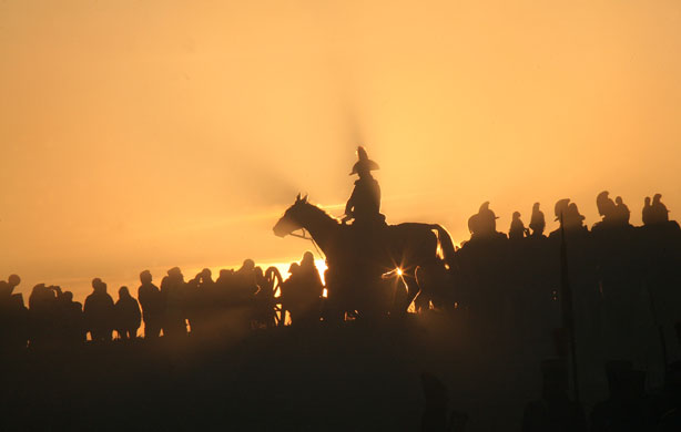24 hours: Tvarozna, Czech Republic: A re-enactment of the 1805 Battle of Austerlitz